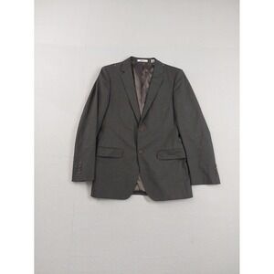 Lord & Taylor Men Blazer Jackets 36R Gray Button Single Breasted Pockets Formal